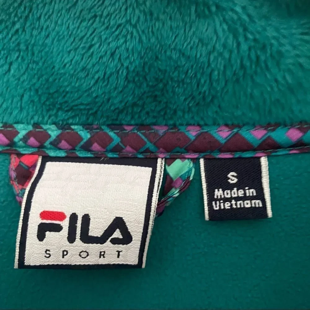 FILA Women’s Fleece Down Zip Up Jacket - Picture 2 of 4